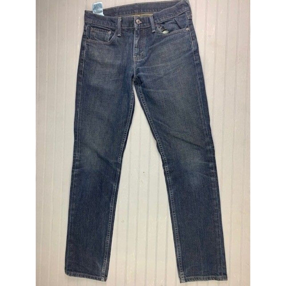 Levi 511 Size 30x32 Mens Jeans Stretch Straight Leg Dark Wash (Actual Inseam 31)